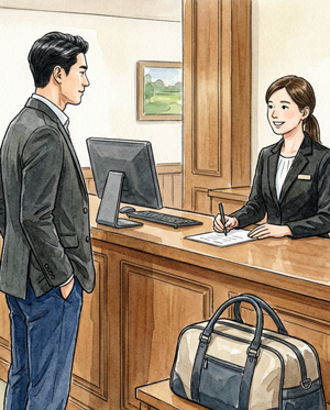 チェックイン手続き