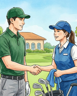 キャディご挨拶